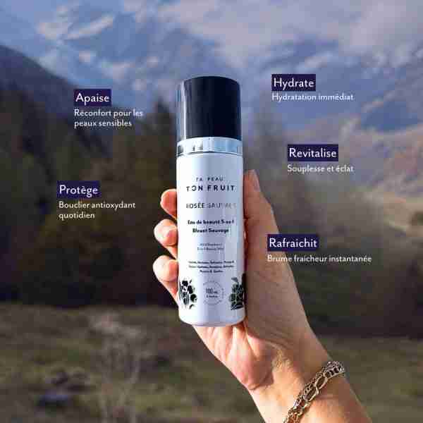 Bienfaits de l'eau de beauté 5-en-1 Rosée Sauvage