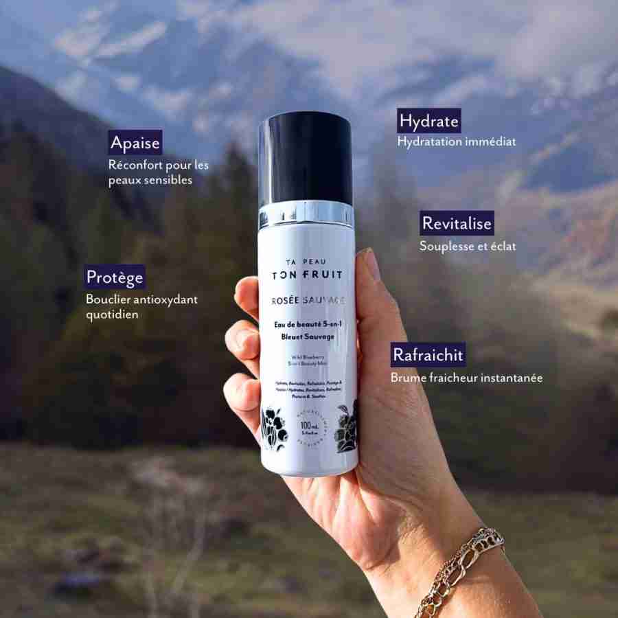 Bienfaits de l'eau de beauté 5-en-1 Rosée Sauvage